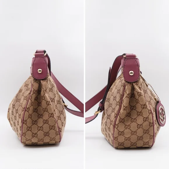 ❌️❌️SOLD❌️❌️CA51 💚 GUCCI Gg Monogram Canvas Sukey Crossbody Bag - Picture 6 of 13